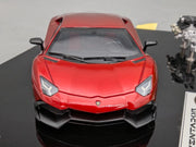 Eidolon Make Up 1:43 Lamborghini Aventador LP720-4 2013 Candy Red Engine Set OVP