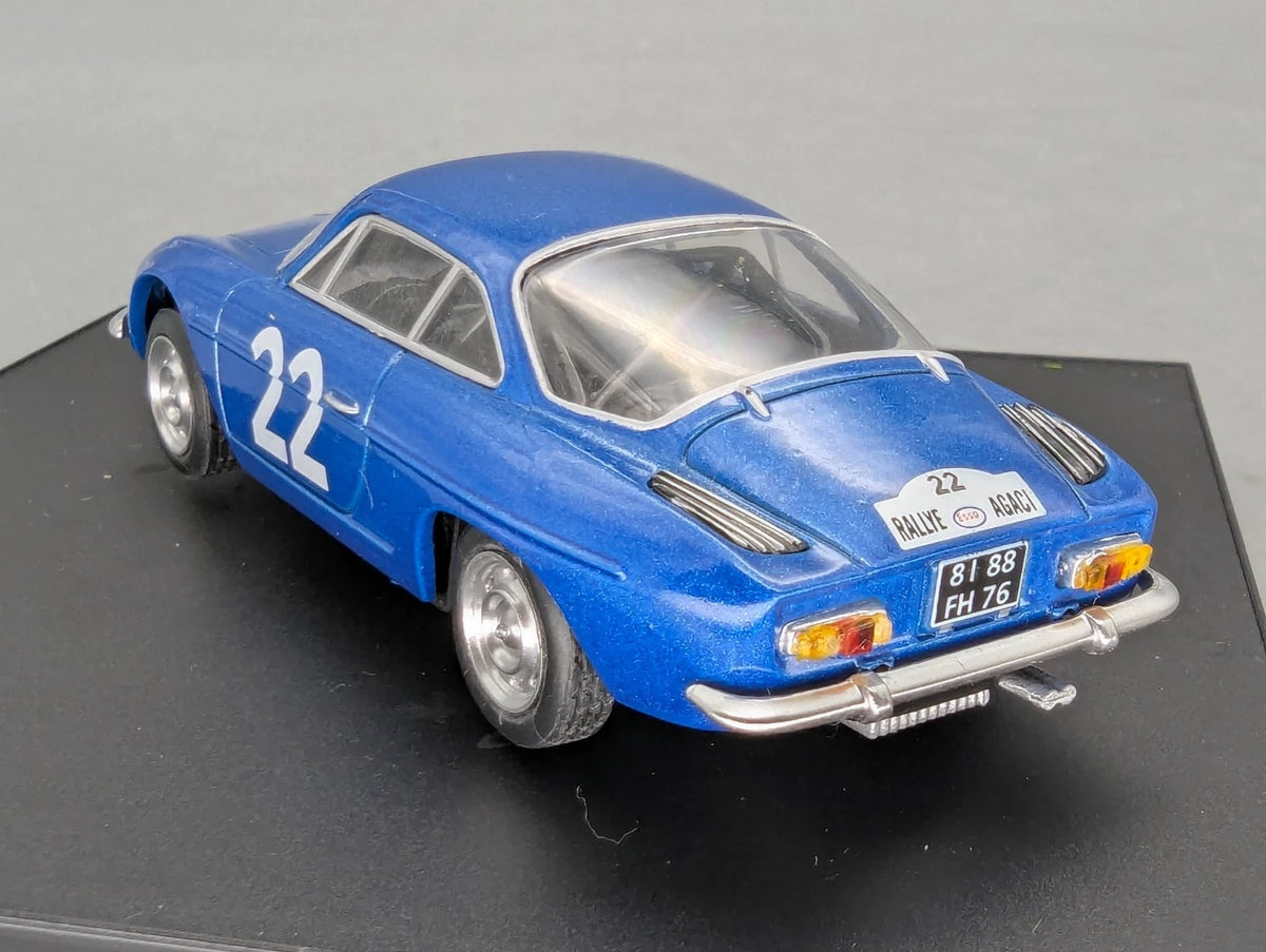 Modellautos 1:43 Trofeu Alpine A110 1600 S Rallye AGACI 1972 #22 mit Vitrine