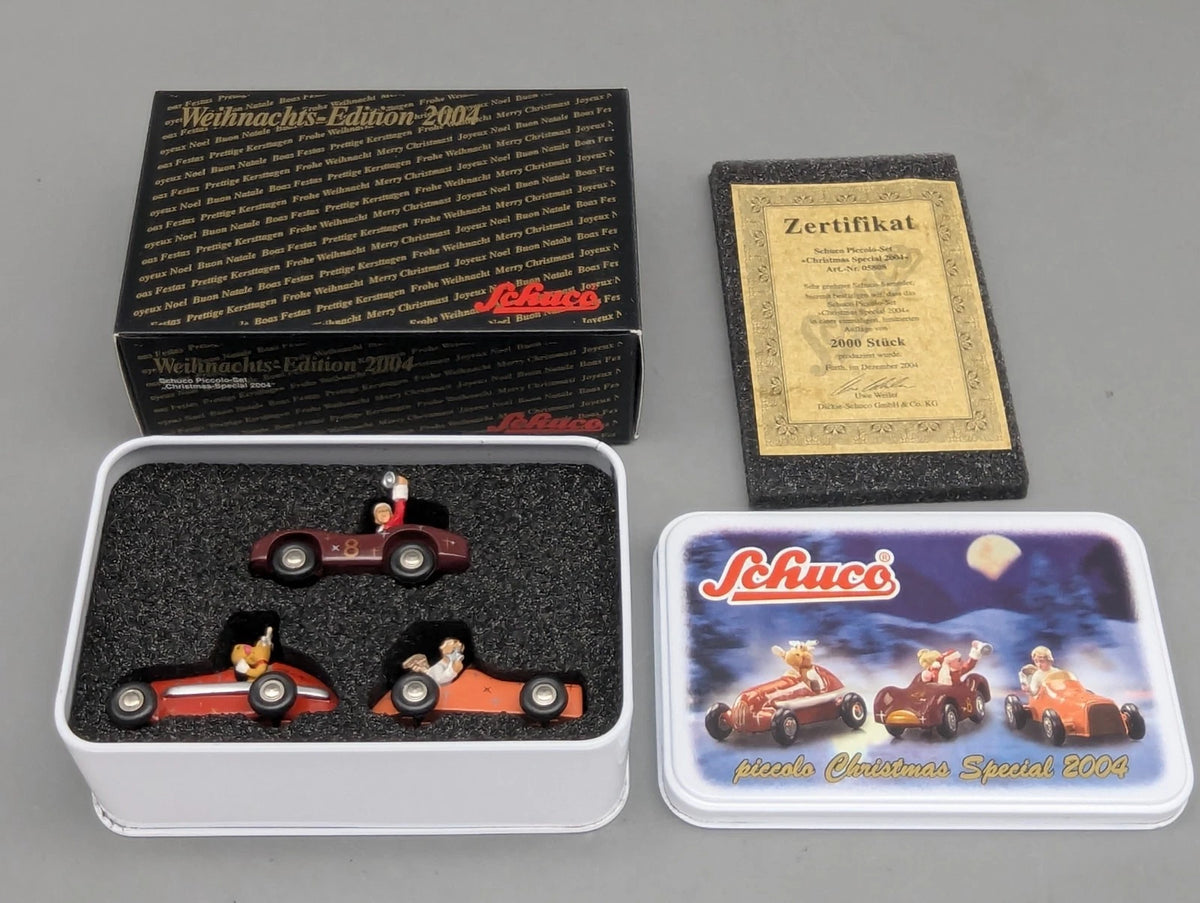 Modellautos 1:90 Schuco Piccolo-Set Christmas Special Weihnachten 2004 3-tlg OVP