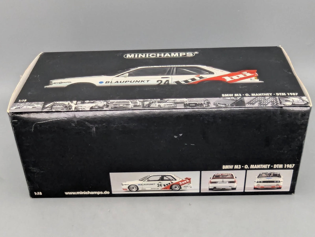Modellautos 1:18 Minichamps BMW M3 DTM 1987 #24 O. Manthey mit OVP