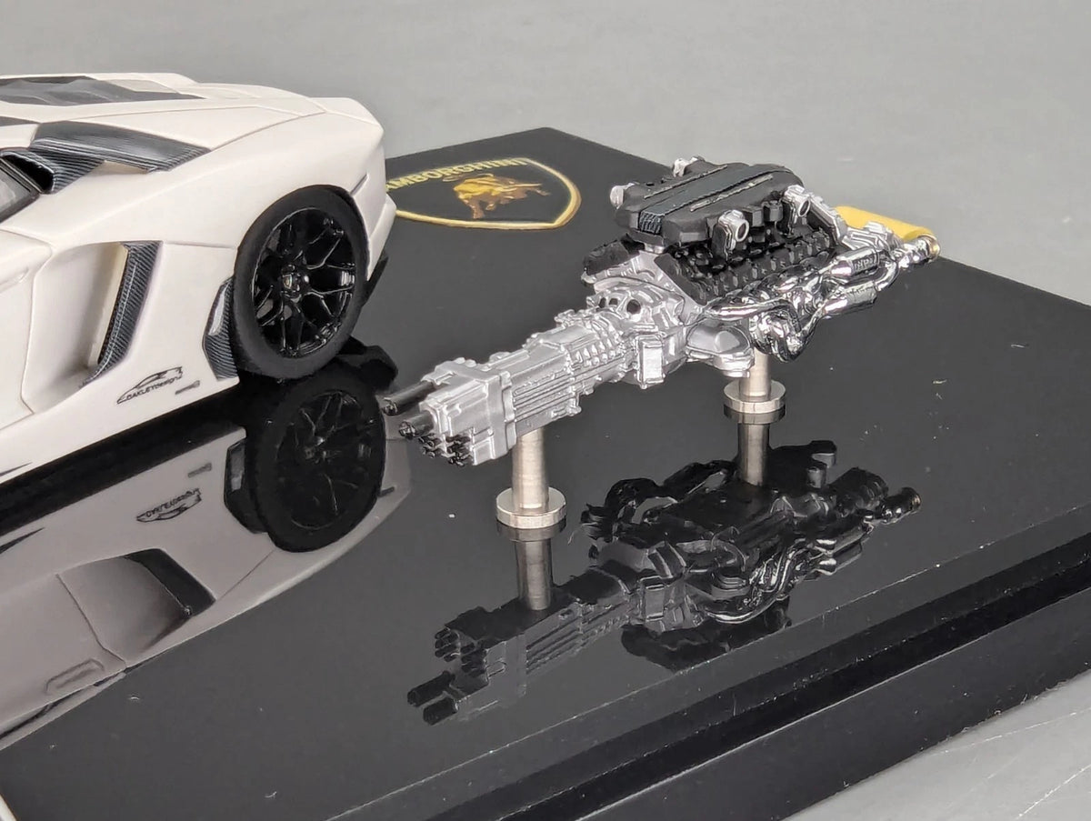 Eidolon Make Up 1:43 Lamborghini Aventador LP760-2 Engine Set Oakley Weiß OVP