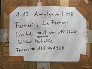 Modellautos 1:12 Amalgam Ferrari La Ferrari Ltd #01/10 Silber Zertifikat mit OVP
