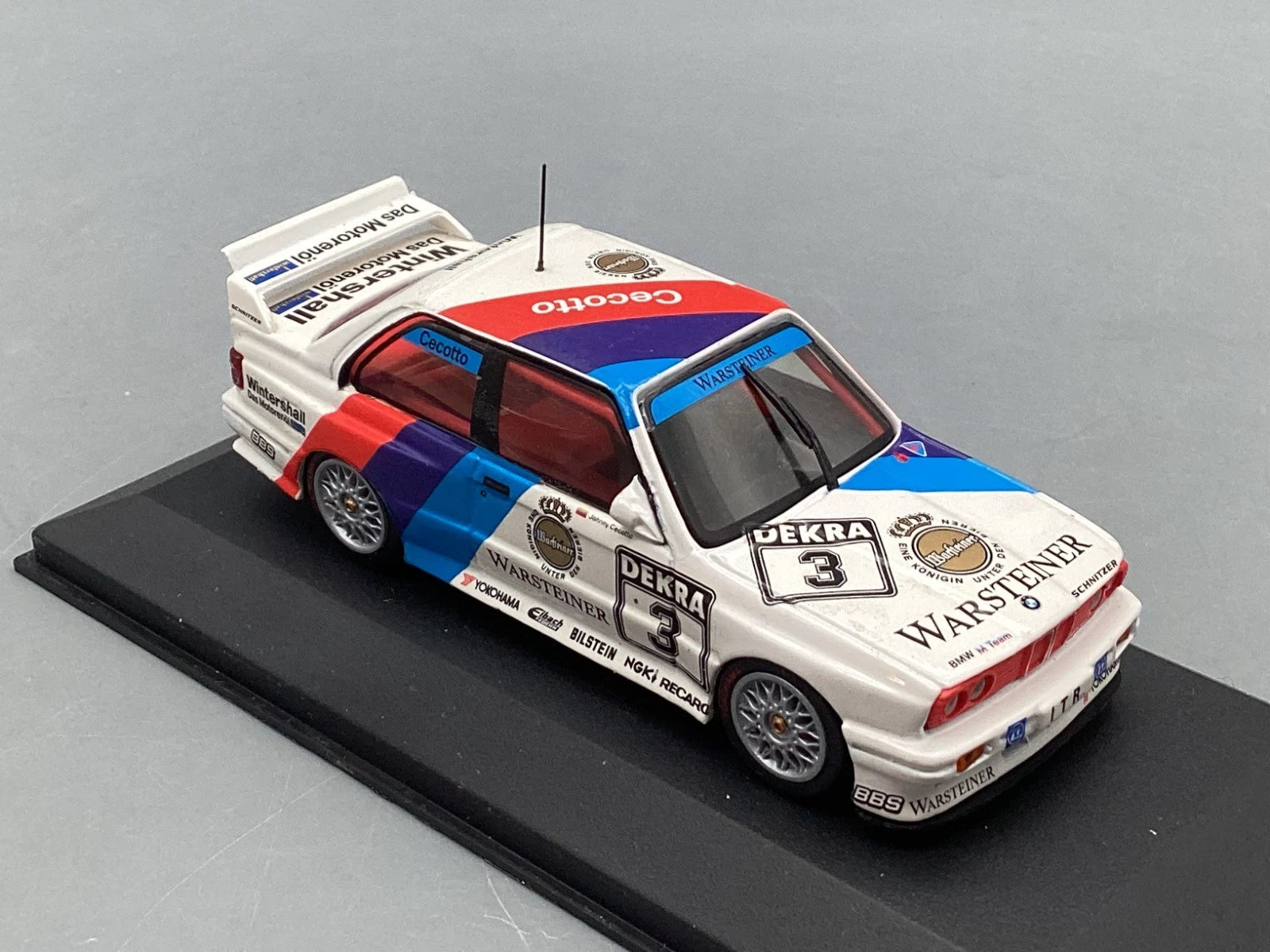 Modellautos 1:43 Minichamps BMW M3 E30 Sport Evo DTM 1991 Cecotto #3 mit OVP