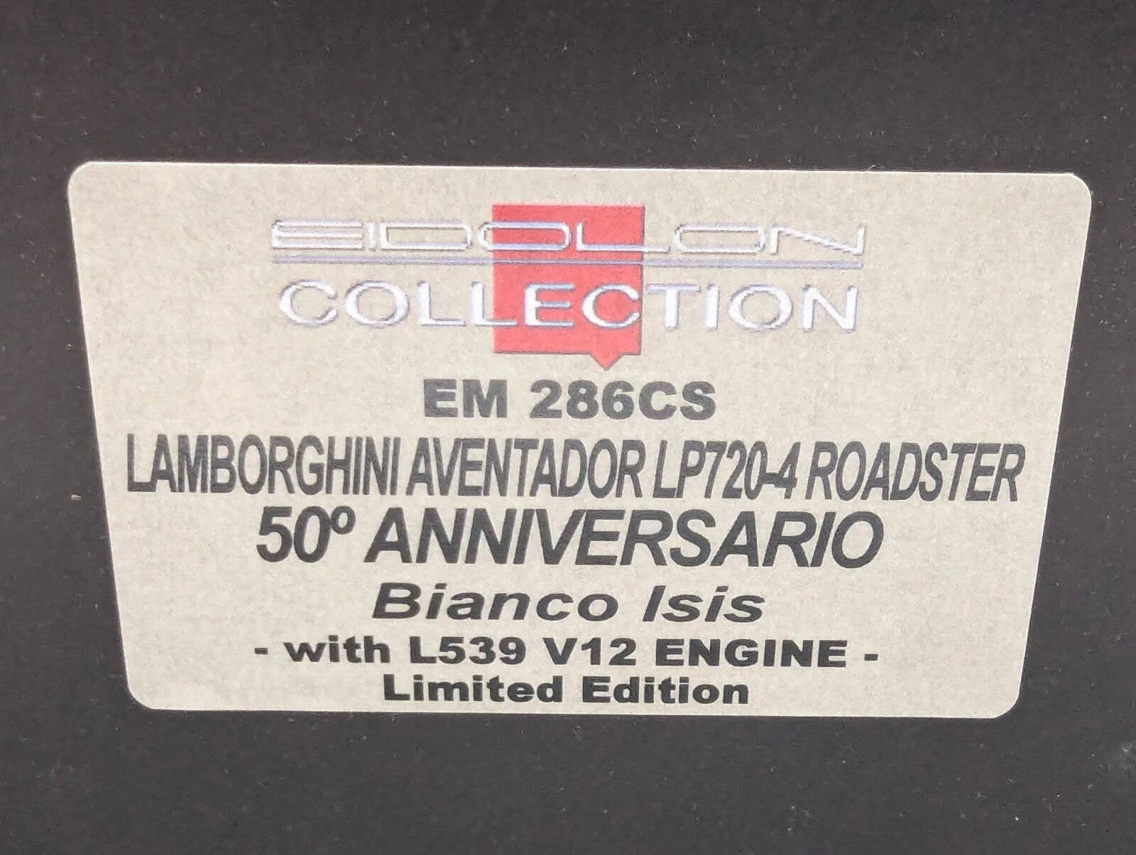Eidolon Make Up 1:43 Lamborghini Aventador LP720-4 Roadster Engine Set OVP