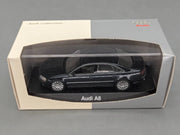 Modellautos 1:43 Minichamps Audi A8 Nachtblau mit Dealer OVP