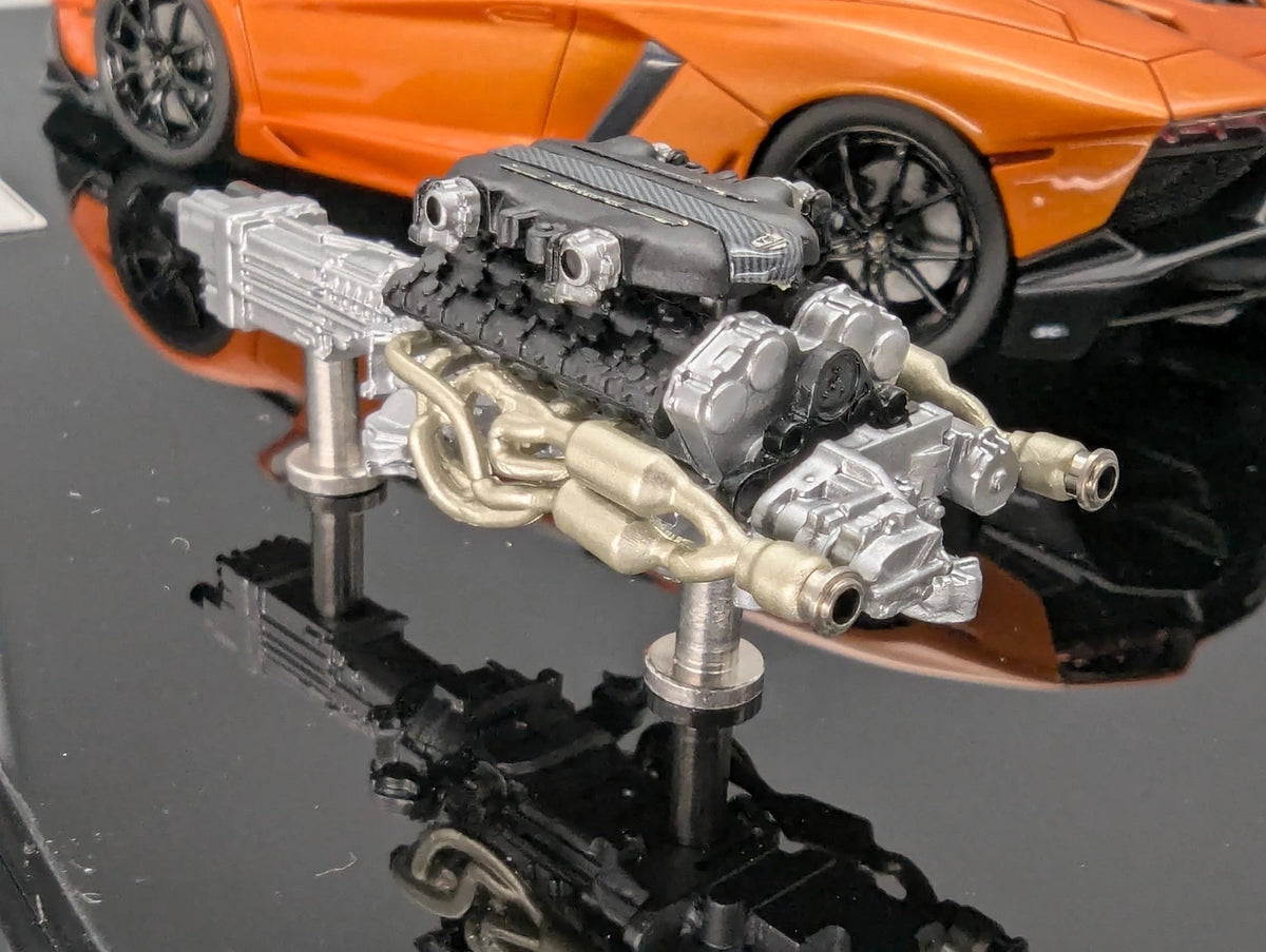 Eidolon Make Up 1:43 Lamborghini Aventador LP720-4 2013 Roadster Engine Set OVP