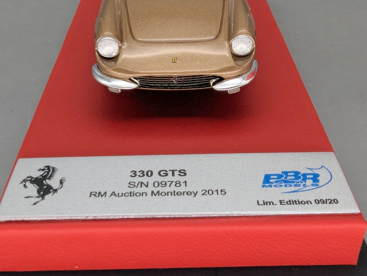 Modellautos 1:43 BBR Ferrari 330 GTS S/N 09781 Auction 2015 Limited 09/20 OVP