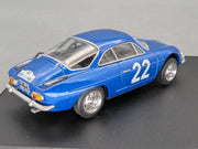 Modellautos 1:43 Trofeu Alpine A110 1600 S Rallye AGACI 1972 #22 mit Vitrine