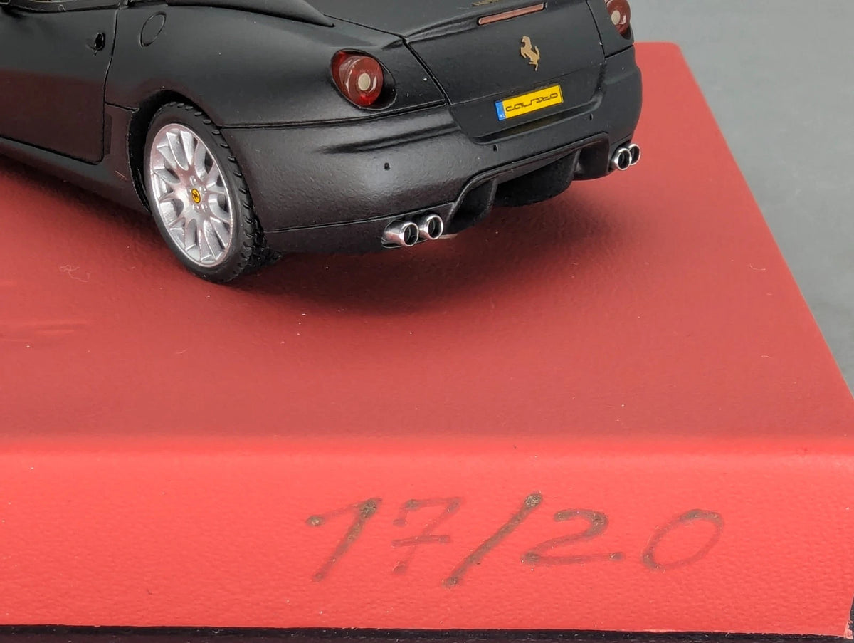 Modellautos 1:43 BBR Calsito Ferrari 599 GTB Fiorano Matt Schwarz Ltd 17/20 OVP