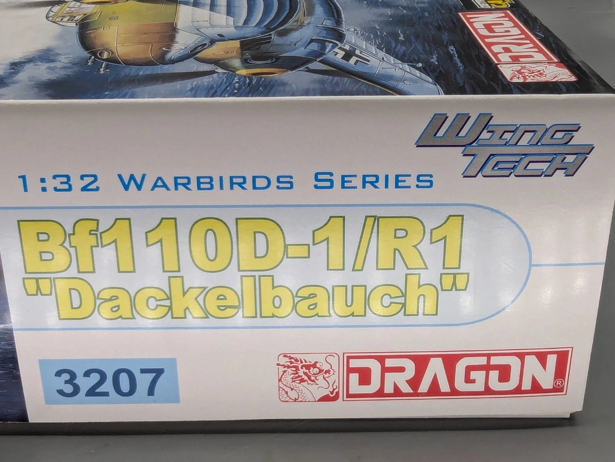 Flugzeug Bausatz 1:32 Dragon Models 3207 Bf 110D-1/R1 Dackelbauch mit OVP
