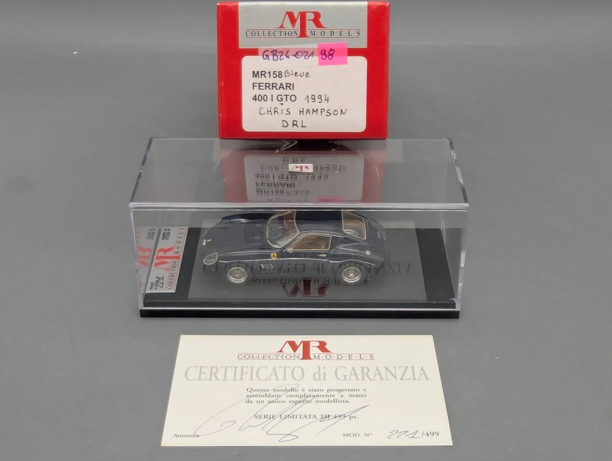 Modellautos 1:43 MR Collection Ferrari 400 I GTO 1994 Bleue Ltd 221/499 mit OVP