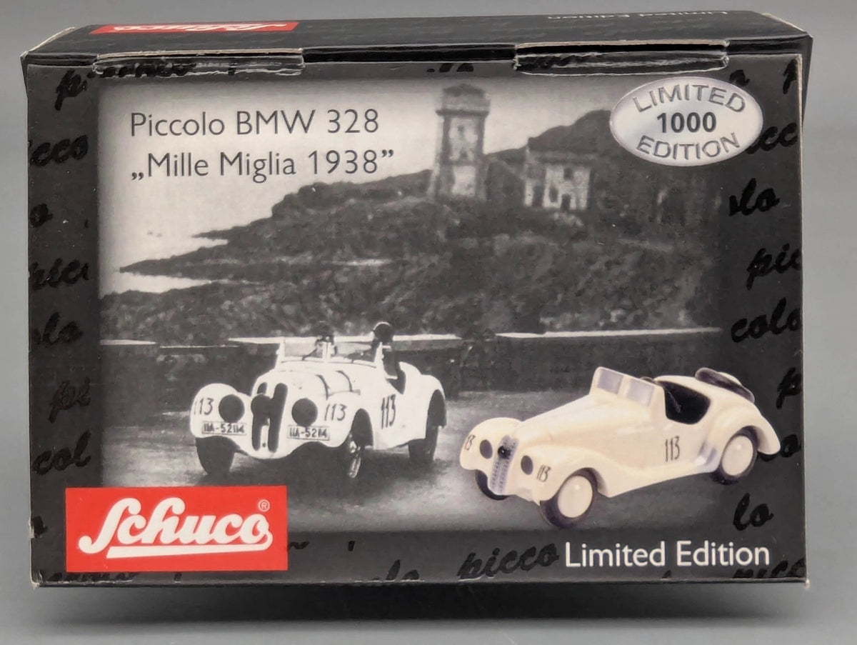 Modellautos 1:90 Schuco Piccolo BMW 328 Mille Miglia 1938 #113 Fane mit OVP