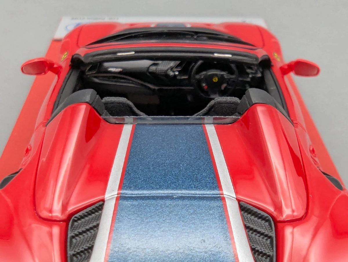 Modellautos 1:43 BBR Concept43 Ferrari 488 Pista Spider RHD Rot Ltd 01/20 OVP