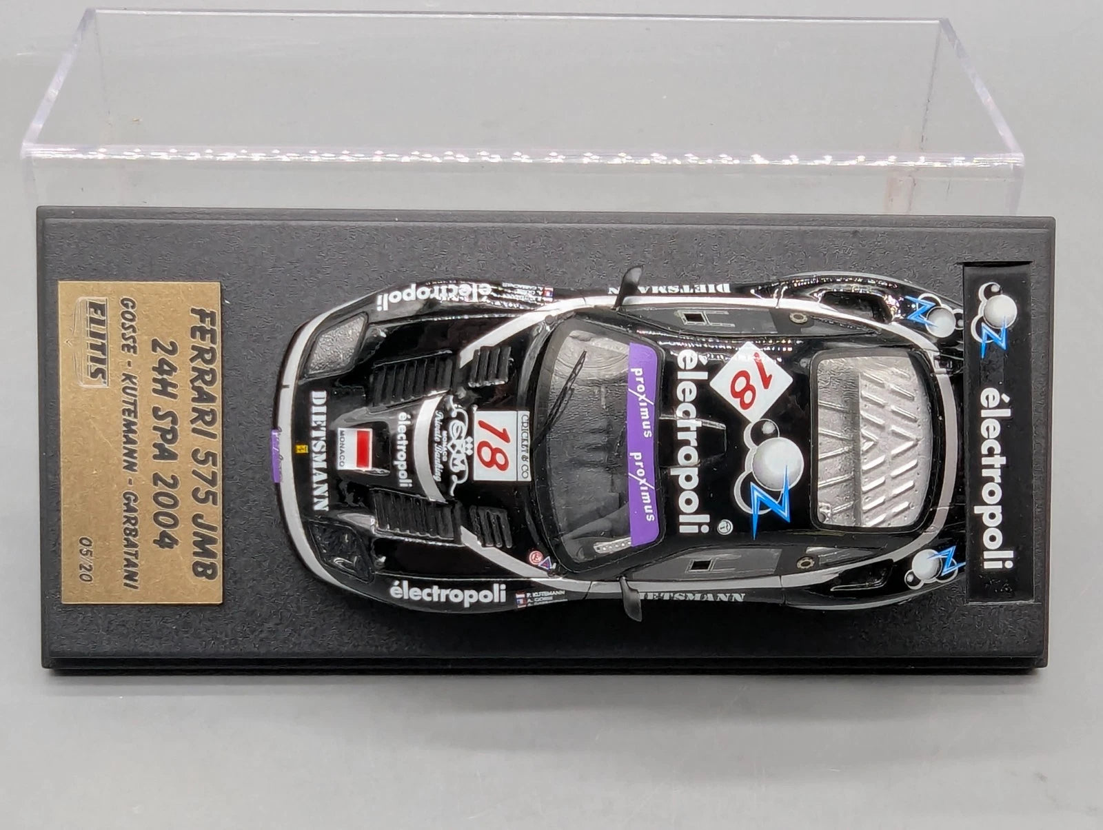 Modellautos 1:43 BBR Elitis Ferrari 575 GTC Spa 2004 #18 Limited 05/20 mit OVP