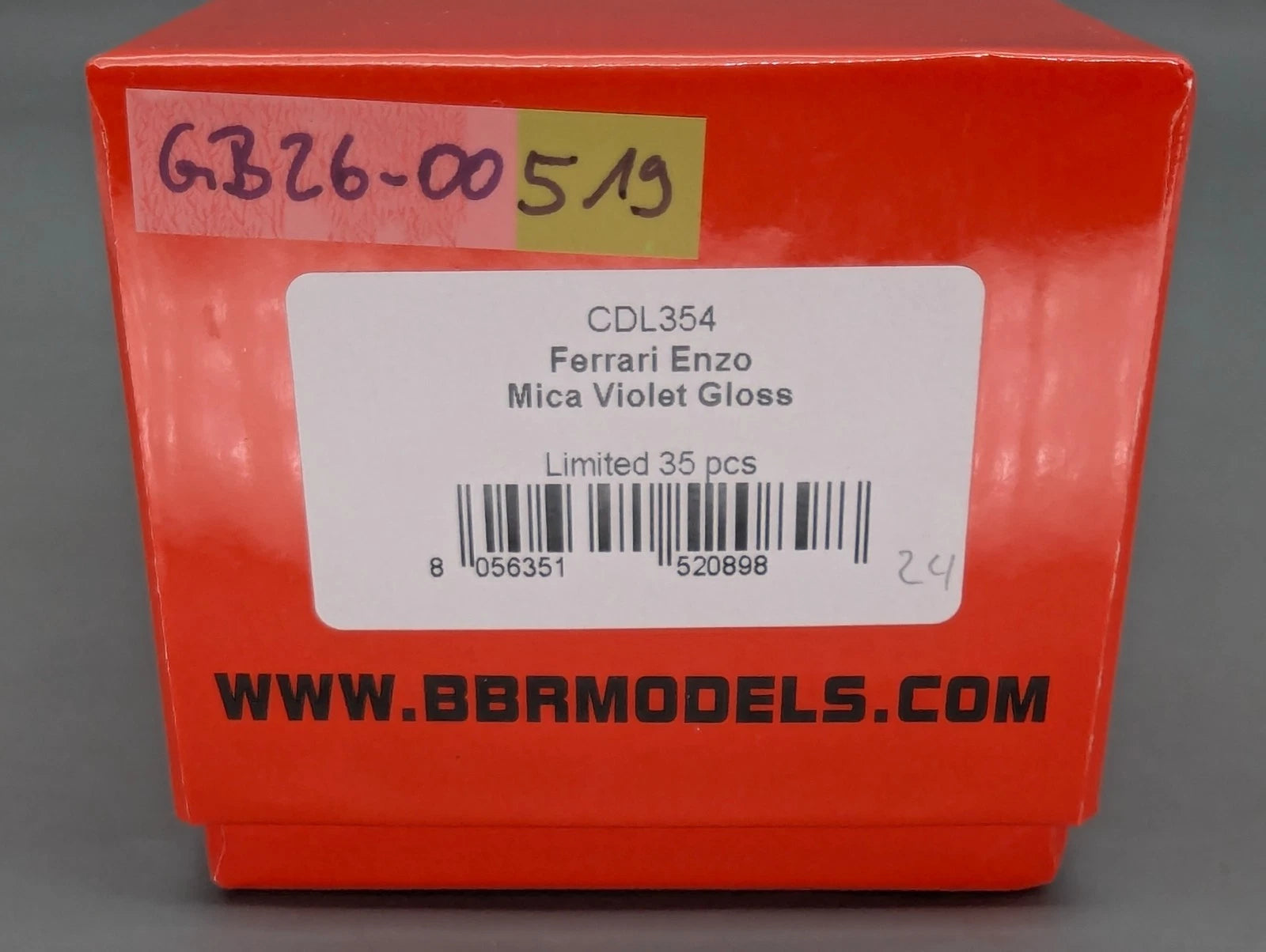 Modellautos 1:43 BBR Deluxe Calsito Ferrari Enzo Mica Violet Gloss Ltd 24/35 OVP