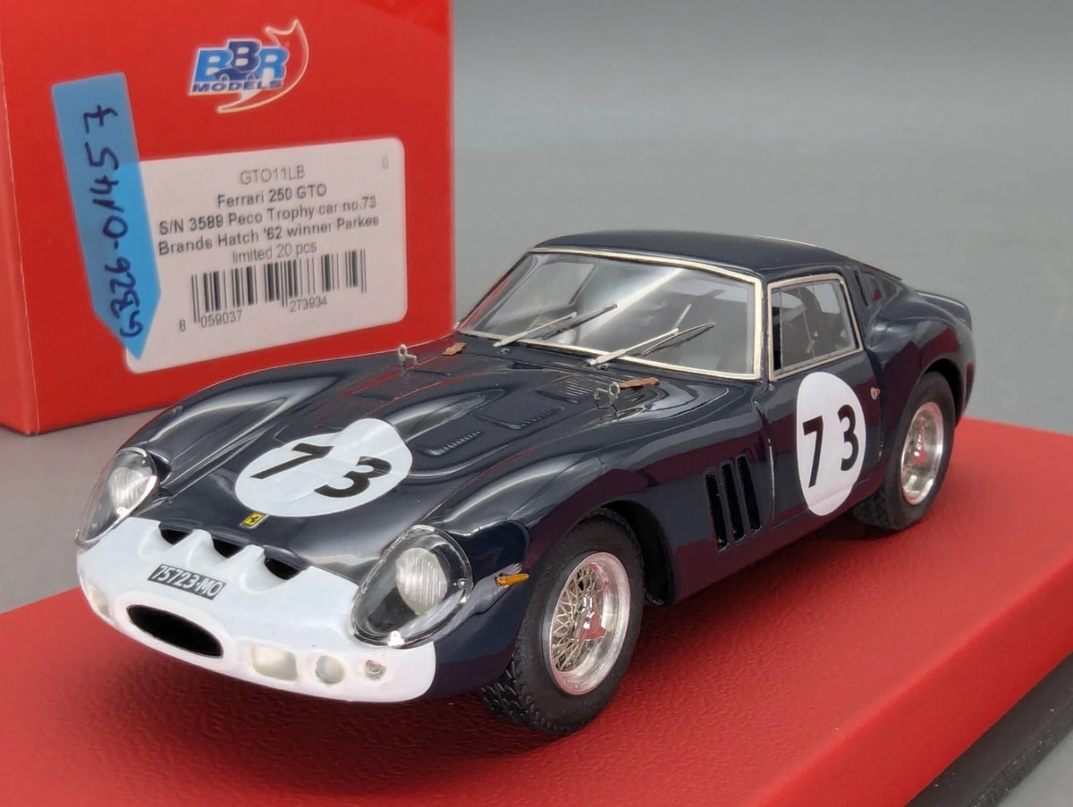 Modellautos 1:43 BBR Ferrari 250 GTO WINNER BH 1962 Ltd 00/20 #73 Parkes mit OVP