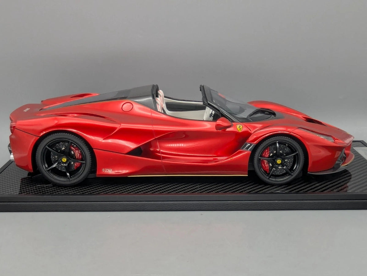 Modellautos 1:12 BBR Ferrari LaFerrari Aperta Met. Red UNIKAT 01/01 Vitrine OVP