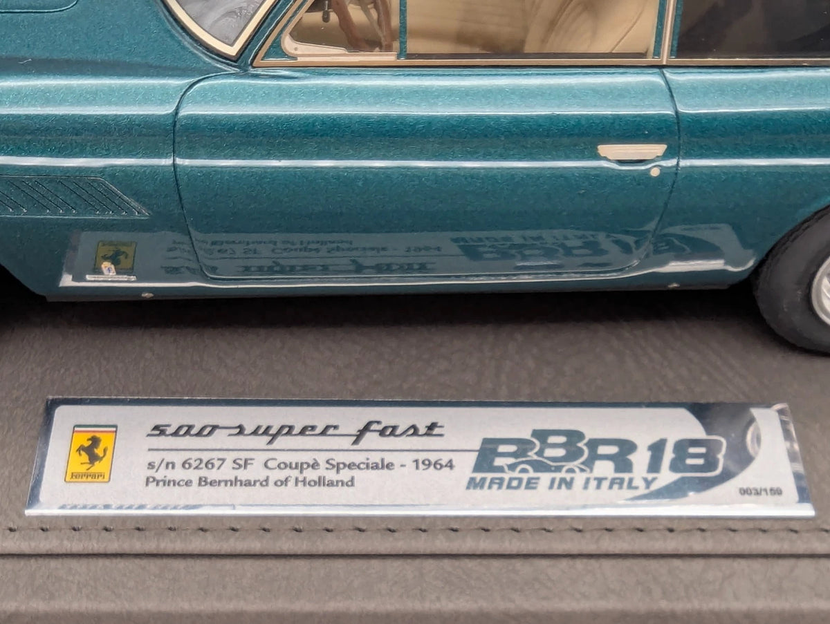 Modellautos 1:18 BBR Ferrari 500 Superfast SP 1964 Met. Grün 03/159 Stück OVP