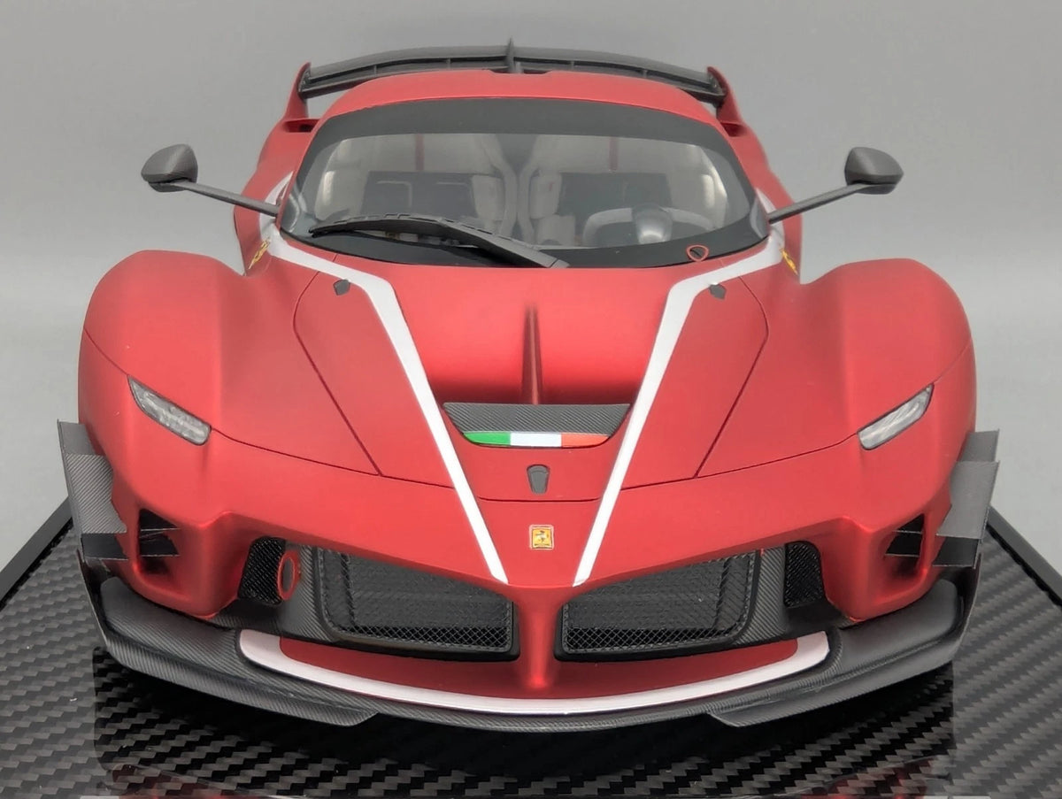 Modellautos 1:12 BBR Ferrari FXX-K EVO Soft Red Unikat Ltd 01/01 mit Vitrine OVP