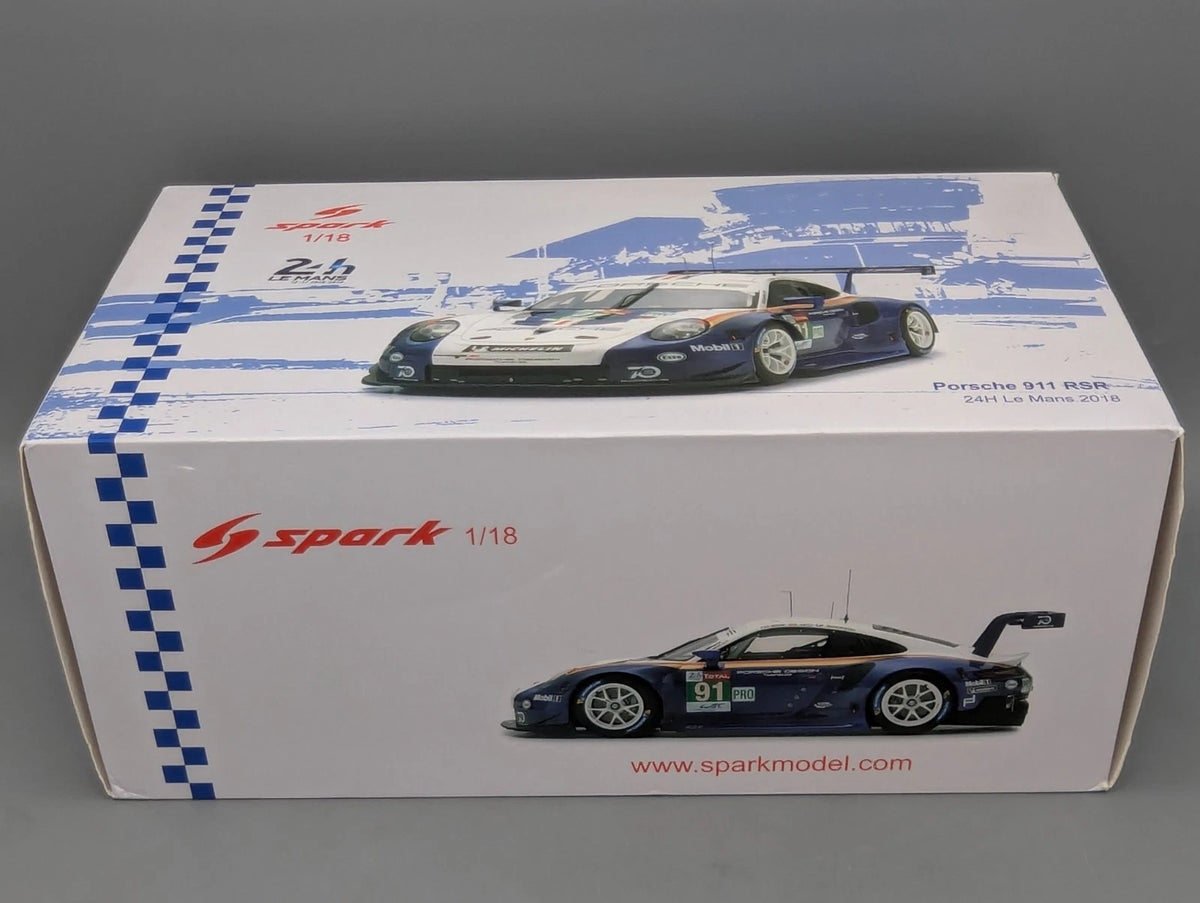 Modellautos 1:18 Spark 18S392 Porsche 911 RSR 24h Le Mans 2018 #91 Lietz uA OVP