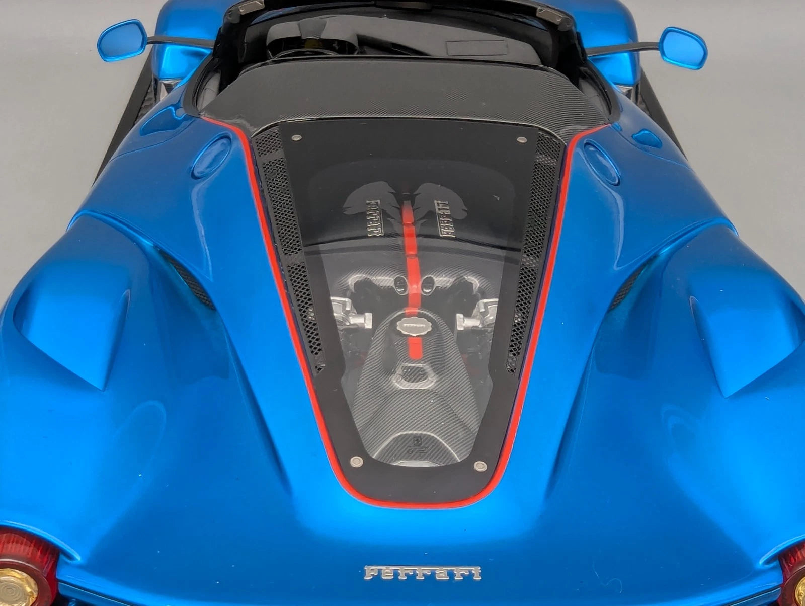 Modellautos 1:12 BBR Ferrari LaFerrari Aperta Blau UNIKAT Ltd. 01/01 Vitrine OVP