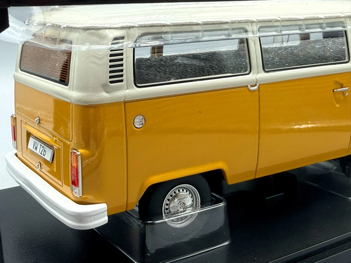 Modellautos 1:18 KK-Scale VW T2b Bus 1972 Gelb Weiß mit OVP