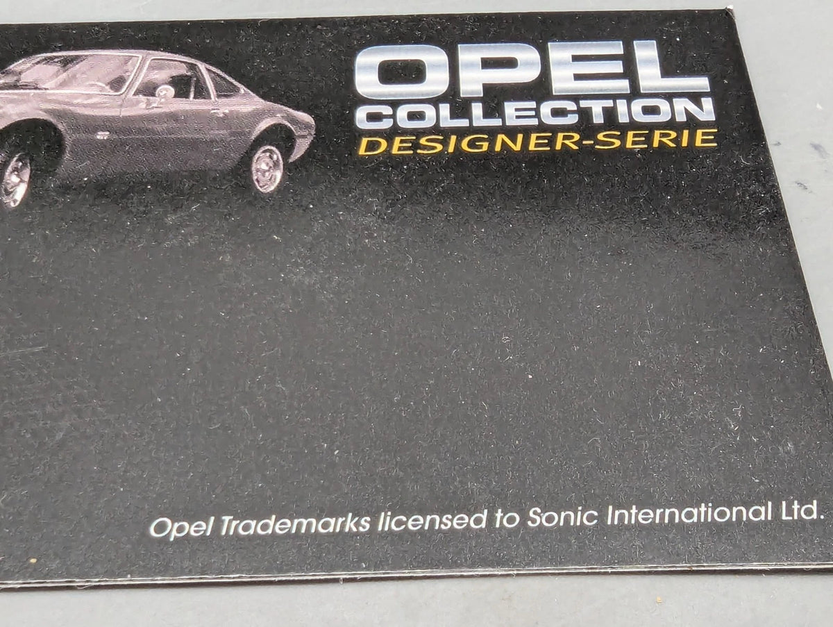Modellautos 1:43 Ixo für Eaglemoss Opel Collection GT Erhard Schnell Vitrine