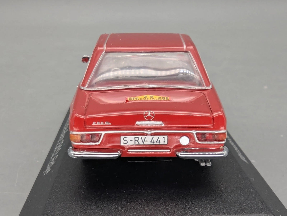 Modellautos 1:43 Minichamps Mercedes Benz 230 SL Rallye #39 Rot Dealer OVP