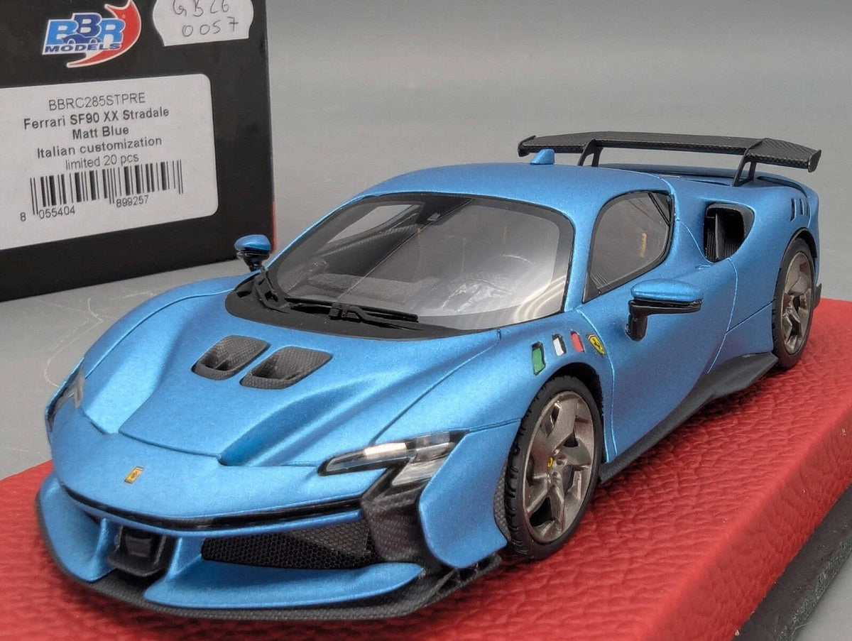 Modellautos 1:43 BBR Concept43 Ferrari SF90XX Stradale Matt Blue Ltd 19/20 OVP