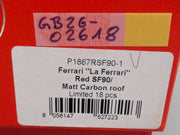 Modellautos 1:18 BBR Ferrari LaFerrari Red SF90 Matt Ltd 14/18 mit Vitrine OVP