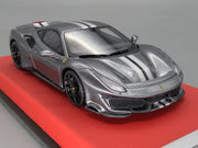 Modellautos 1:43 BBR Concept43 Ferrari 488 Pista RHD 2019 Grigio Ltd 01/20 OVP