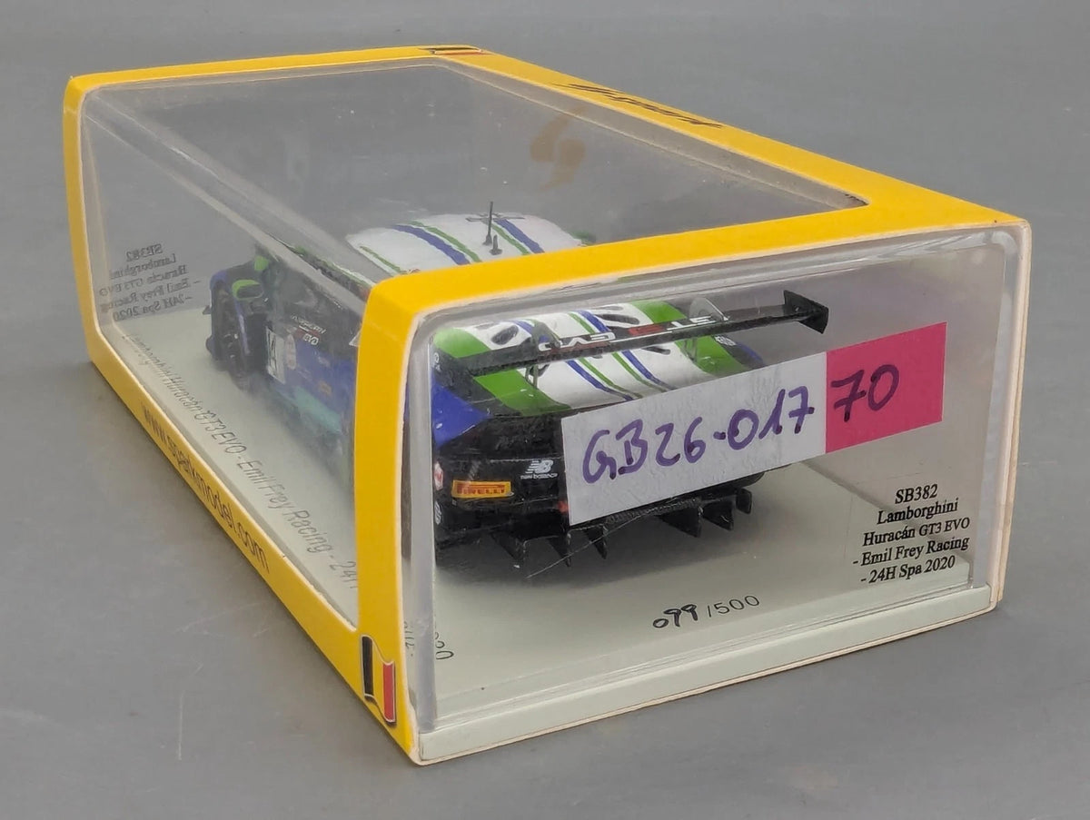 Modellautos 1:43 Spark SB382 Lamborghini Huracan GT3 EVO 24h Spa 2020 #14 OVP