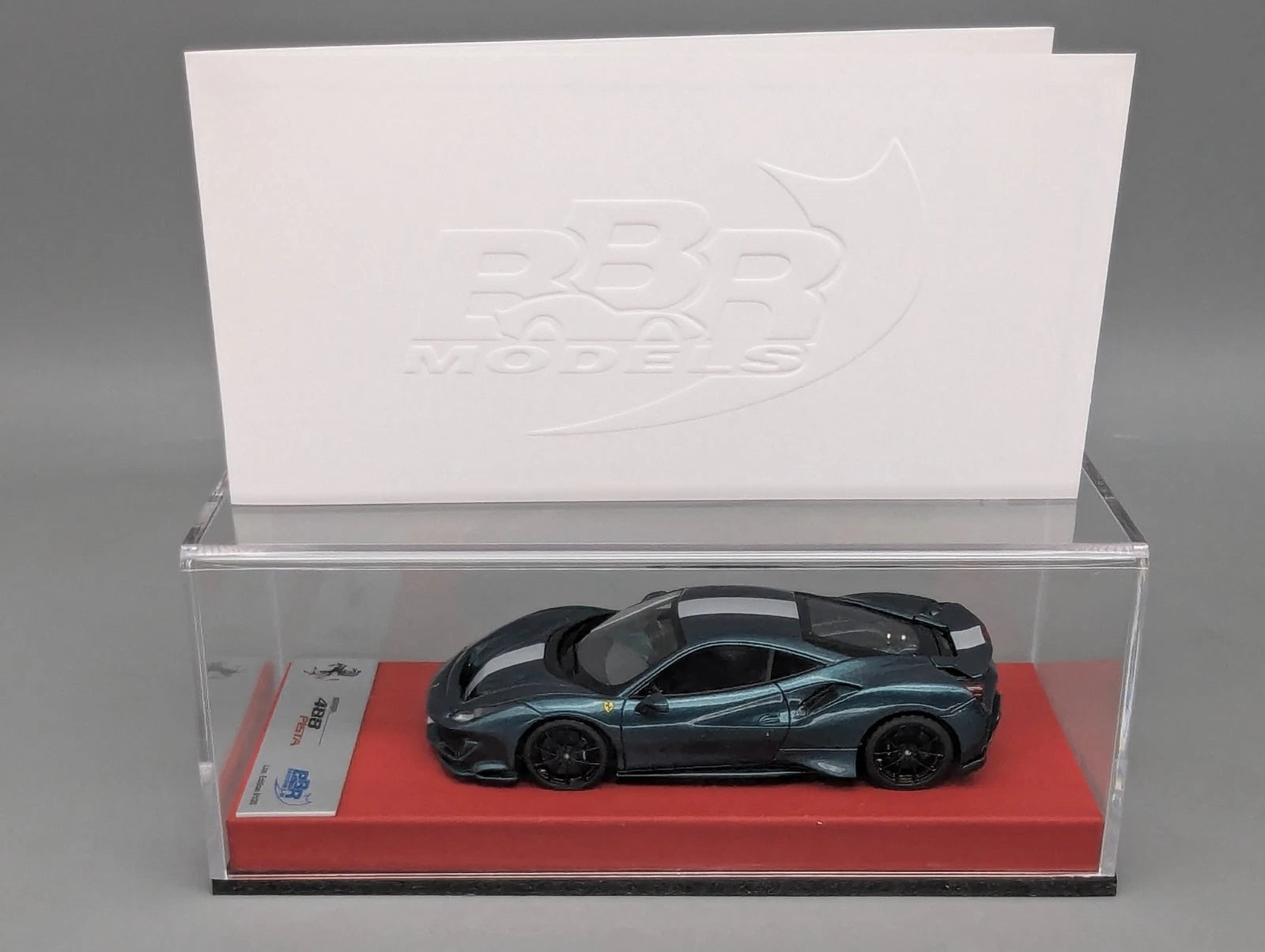 Modellautos 1:43 BBR Concept43 Ferrari 488 Pista RHD Verde Scuro Ltd 01/20 OVP
