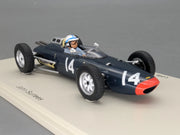 Modellautos 1:43 Spark S1815 Lola MK4 2nd German GP 1962 #14 Surtees Vitrine