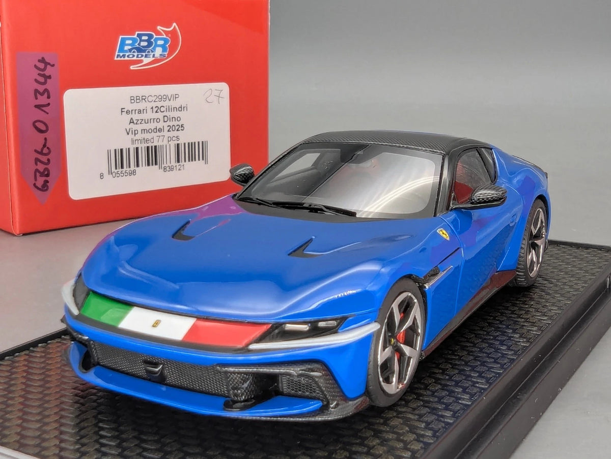Modellautos 1:43 BBR Ferrari 12Cilindri Azzurro Dino VIP Modell 2025 27/77 OVP