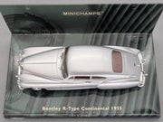 Modellautos 1:43 Minichamps Bentley R-Type Continental 1955 Silber mit OVP