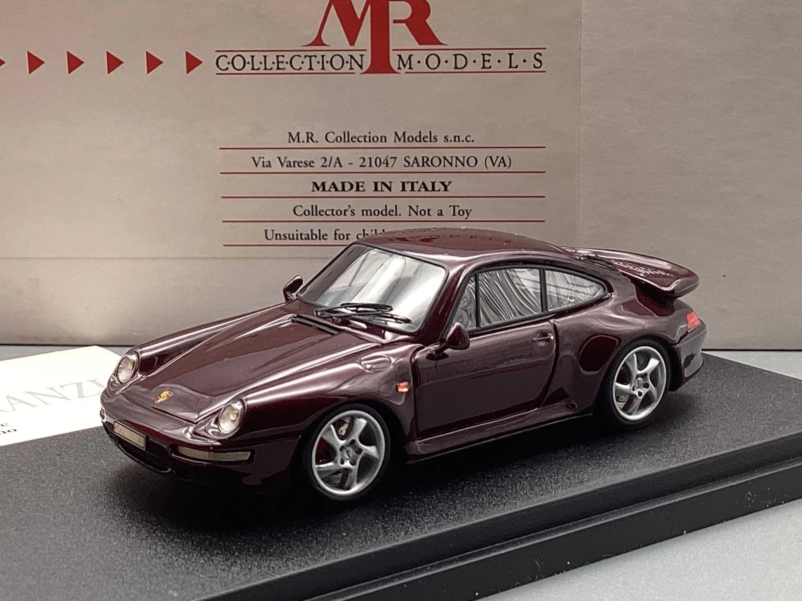 Modellautos 1:43 MR Models Porsche 911 Carrera Turbo 1994 mit OVP
