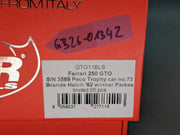 Modellautos 1:43 BBR Ferrari 250 GTO WINNER BH 1962 Ltd 01/05 #73 Parkes mit OVP