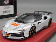 Modellautos 1:43 BBR Concept43 Ferrari SF90 XX Stradale Ltd 12/20 Weiß mit OVP