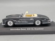 Modellautos 1:43 Minichamps Mercedes Benz 300 SL Graphitgrau Roadster Dealer OVP