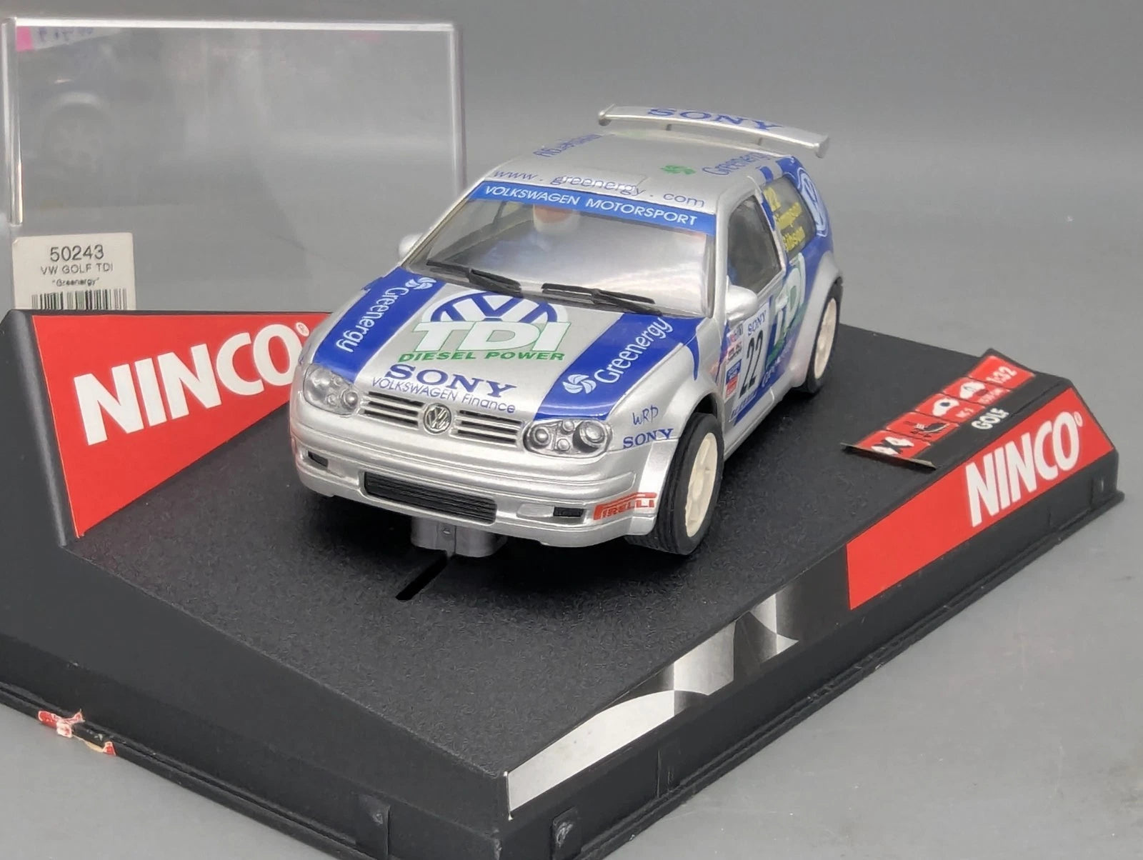 Modellautos Slotcar 1:32 Ninco 50243 Volkswagen VW Golf TDI Greenergy mit OVP