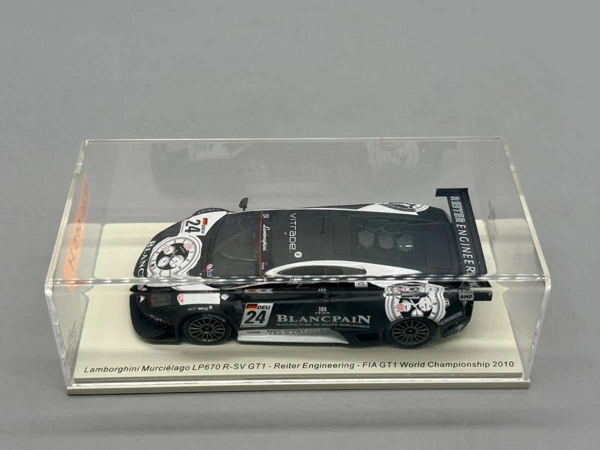 Modellautos 1:43 Spark Lamborghini Murcielago LP670 R-SV GT1 WC 2010 #24 + OVP