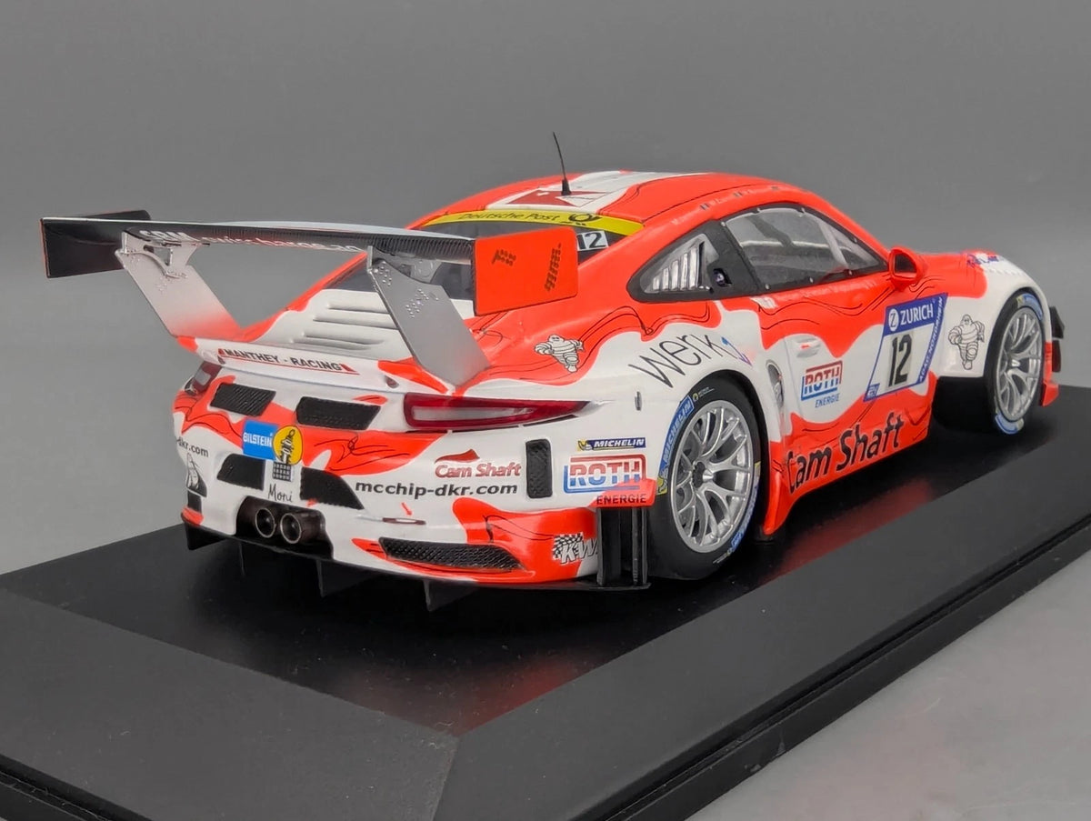 Modellautos 1:18 Minichamps Porsche 911 GT3 R 24h Nürburgring 2017 #12 OVP