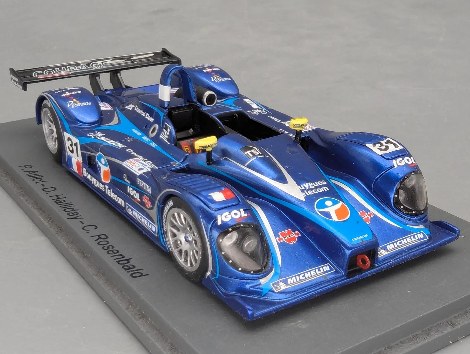 Modellautos 1:43 Spark Courage C65 JPX 24h Le Mans 2003 #31 mit OVP