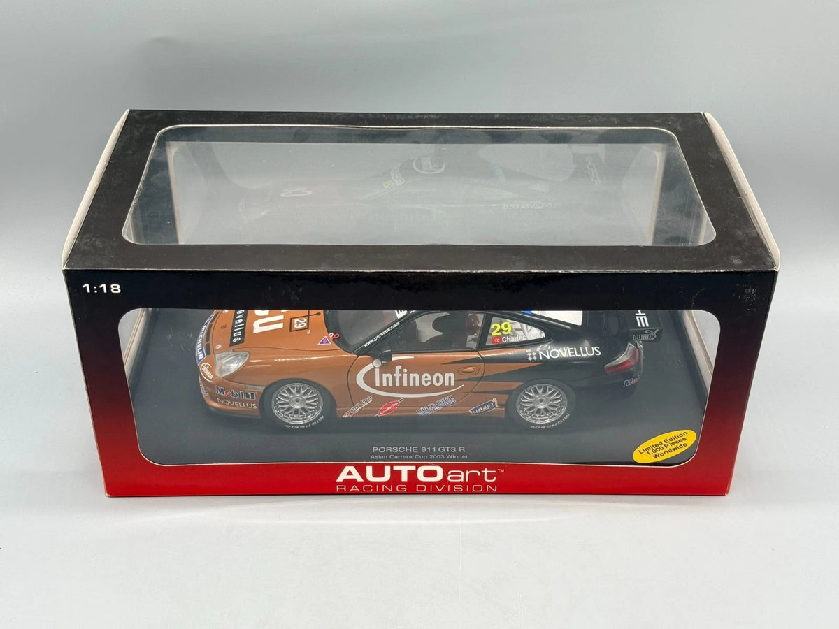 Modellautos 1:18 Autoart Porsche 911 GT3 R Asian Carrera Cup 2003 Winner mit OVP