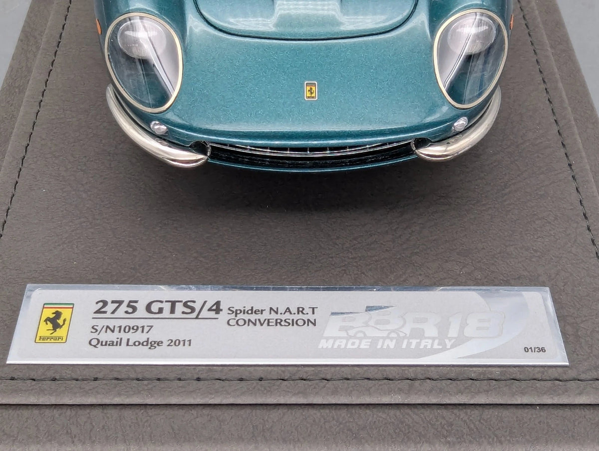 Modellautos 1:18 BBR Ferrari 275 GTB/4 Spider NART S/N 10917 01/36 pcs OVP