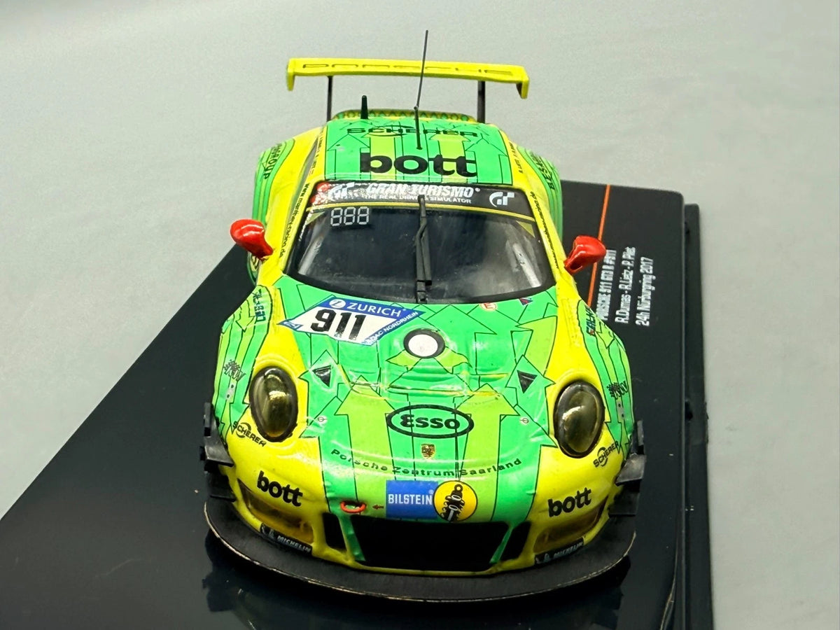 Modellautos 1:43 Ixo Porsche 911 GT3 R #911 24h Nürburgring 2017 mit OVP