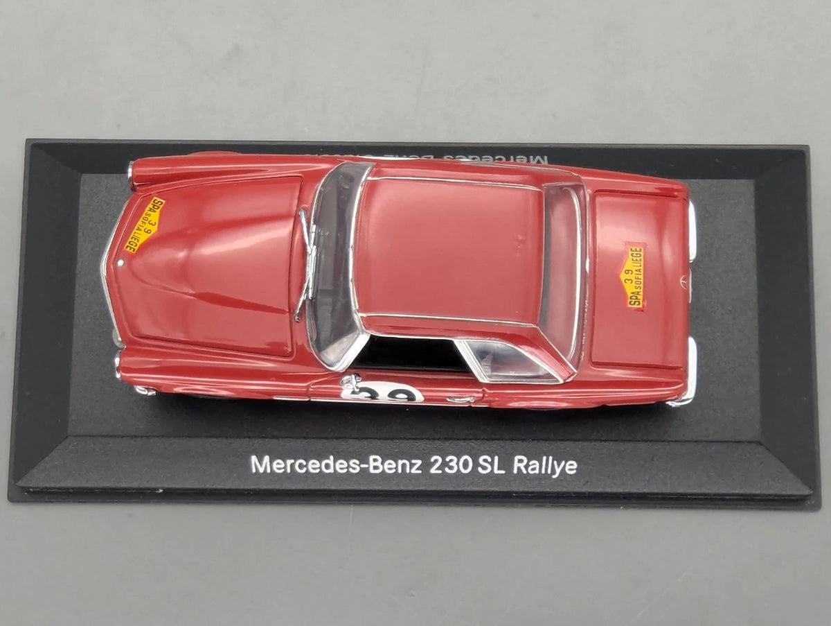 Modellautos 1:43 Minichamps Mercedes Benz 230 SL Rallye #39 Rot Dealer OVP