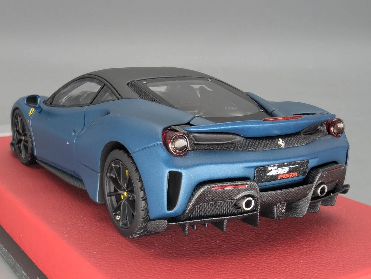 Modellautos 1:43 BBR Concept43 Ferrari 488 Pista Blue Capri Matt 10/10 OVP