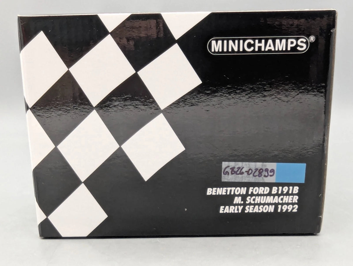 Modellautos 1:18 Minichamps Benetton Ford B191B Early 1992 #19 M. Schumacher OVP